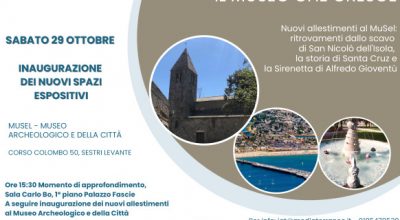 Il Museo che cresce. Nuovi allestimenti al MuSel di Sestri Levante. Inaugurazione 29 ottobre 2022