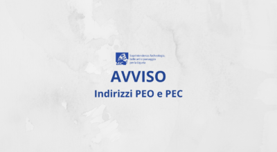 NUOVI INDIRIZZI PEO E PEC